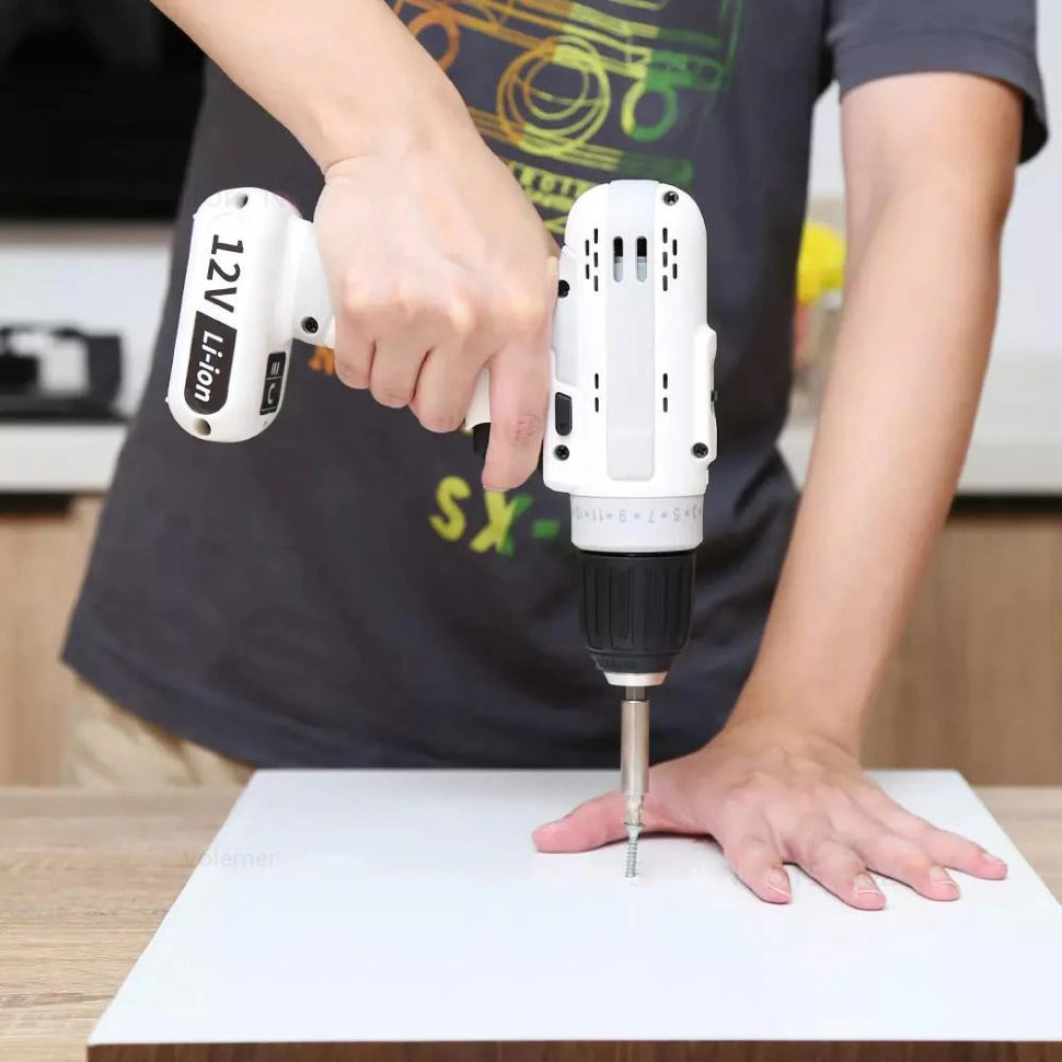 Аккумуляторная ударная дрель-шуруповерт MarsWorker 12V Lithium Impact Drill Белая MSID1202-02
Аккумуляторная ударная дрель-шуруповерт MarsWorker 12V Lithium Impact Drill Белая MSID1202-02