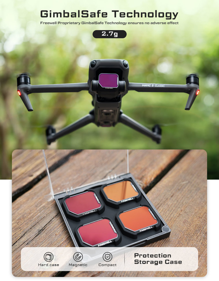 Комплект светофильтров Freewell Standart Day для DJI Mavic 3 Classic (4шт) FW-M3C-STD
Комплект светофильтров Freewell Standart Day для DJI Mavic 3 Classic (4шт) FW-M3C-STD
