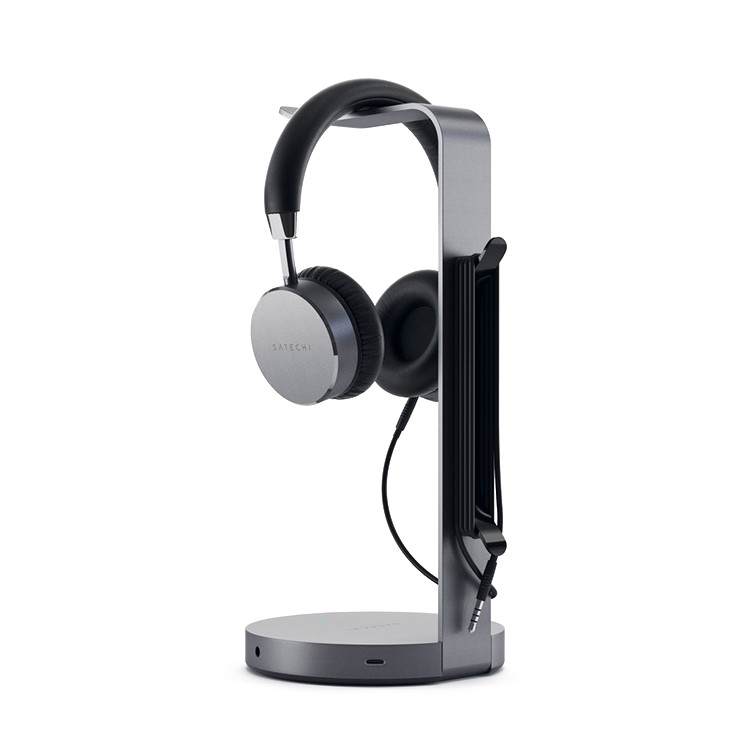 Подставка-хаб Satechi USB-C Headphone Stand для наушников Серый космос ST-UCHSHM
Подставка-хаб Satechi USB-C Headphone Stand для наушников Серый космос ST-UCHSHM