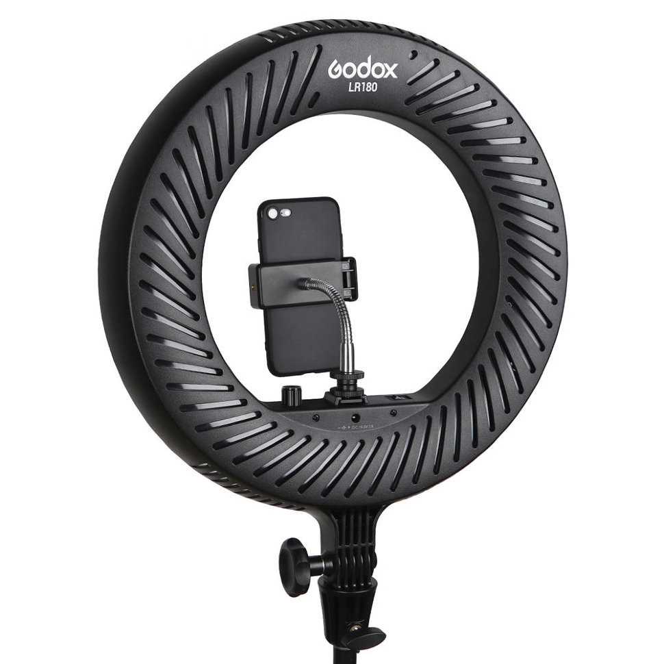

Осветитель кольцевой Godox LR180 LED Чёрный