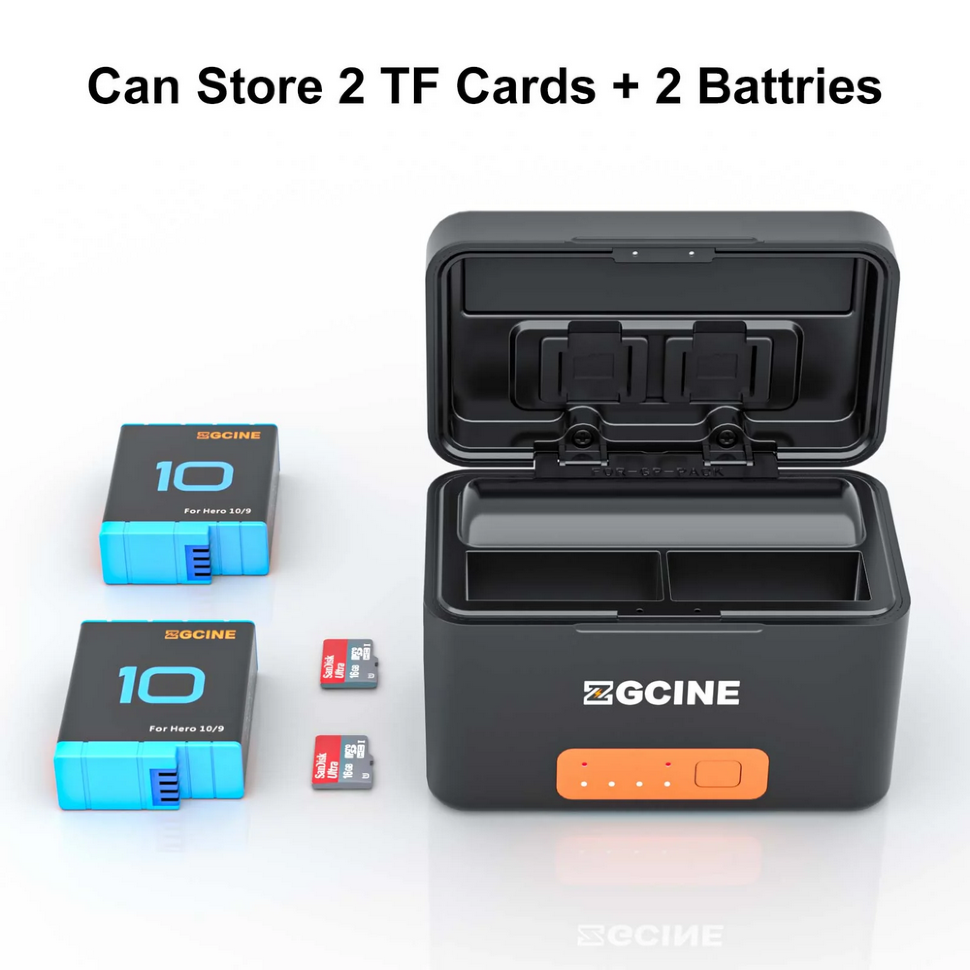 

Зарядный кейс ZGCine PS-G10 Mini для аккумуляторов GoPro
