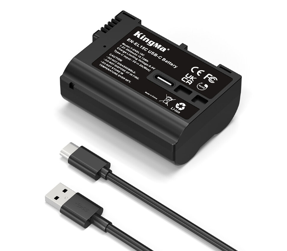 

Аккумулятор KingMa EN-EL15C Type-C 2600mAh