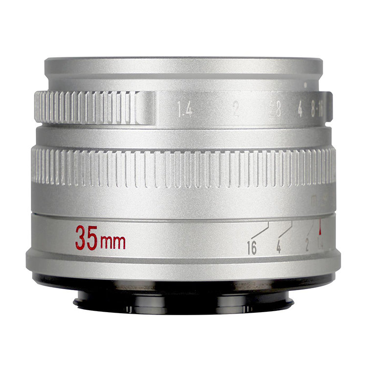 

Объектив 7Artisans 35mm F1.4 Mark II APS-C X-Mount Серебро A010S-X