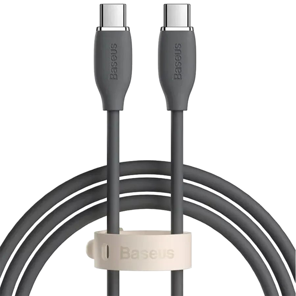 Кабель Baseus Jelly Liquid Type-C 100W 2м Чёрный 