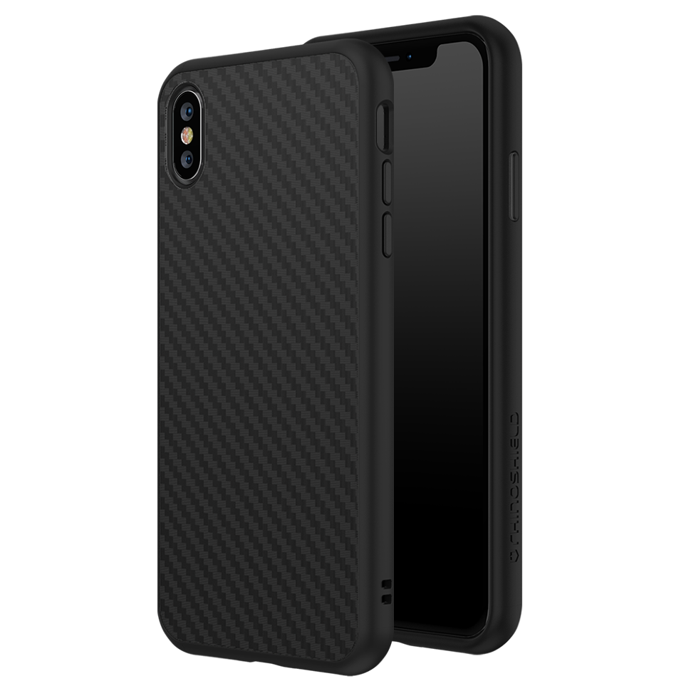 Чехол RhinoShield SolidSuit для iPhone Xs Max Чёрный карбон 