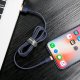 Кабель Baseus Сafule USB - Lightning 1.5A 2м Синий с золотом - Изображение 133400