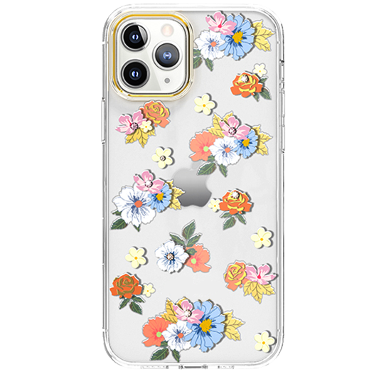 Чехол PQY Rose для iPhone 12/12 Pro Оранжевый 
