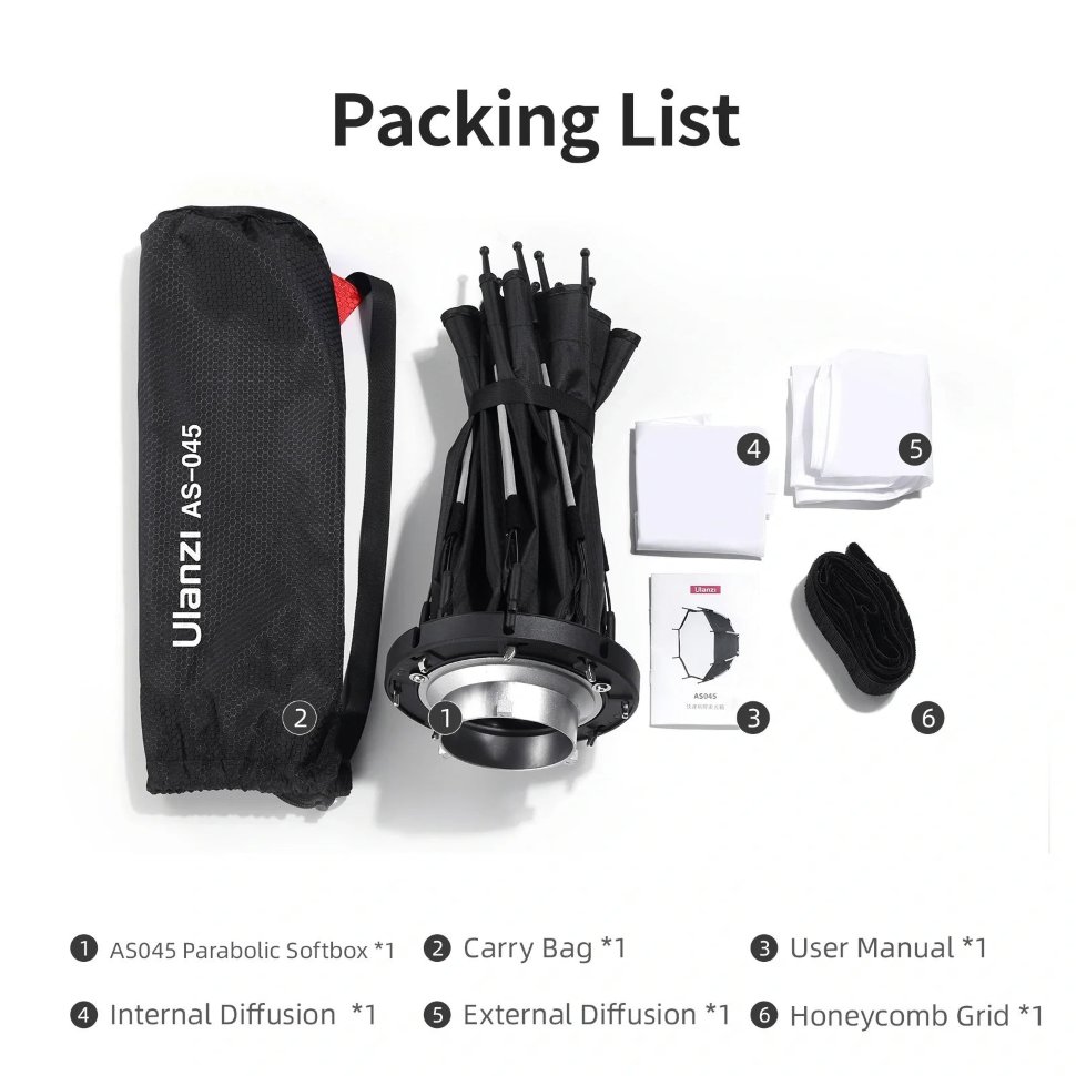 Софтбокс Ulanzi AS-045 с сотами 3308