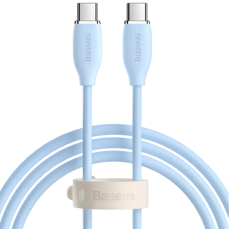 Кабель Baseus Jelly Liquid Type-C 100W 2м Синий 