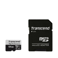 Артикул: 27902. Карта памяти Transcend microSDXC High Endurance 350V 64 Гб UHS-I Class 1 (U1), Class 10