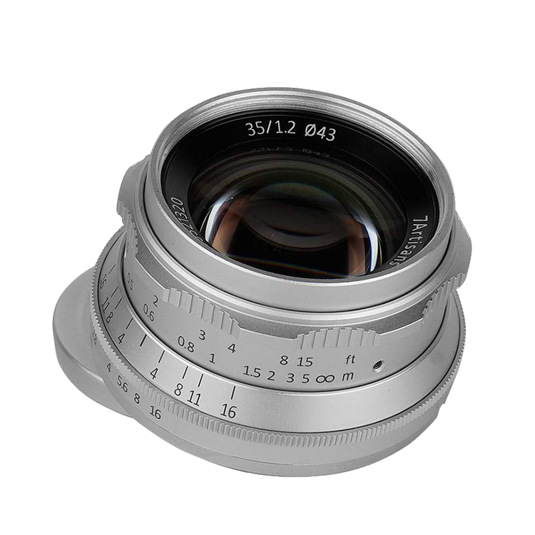 

Объектив 7Artisans 35mm F1.2 Sony E-mount Серебро A801S