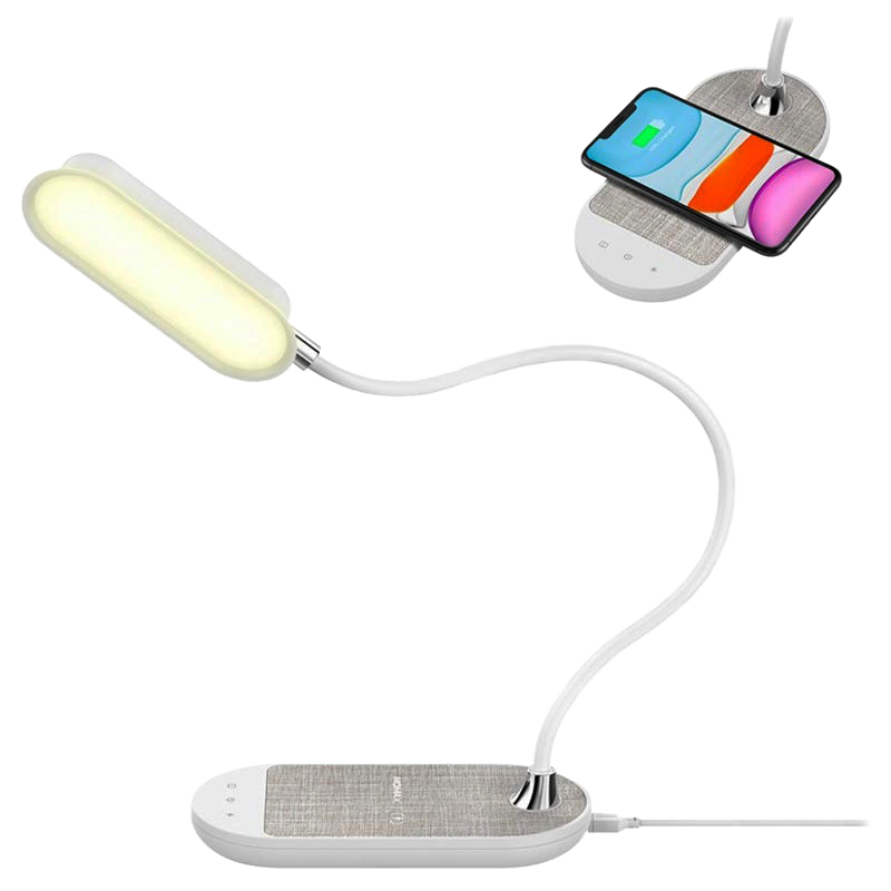 

Лампа настольная Momax Q.LED Flex с беспроводной зарядкой Белая QL5W
