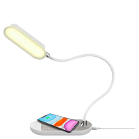 Артикул: 19702. Лампа настольная Momax Q.LED Flex с беспроводной зарядкой Белая