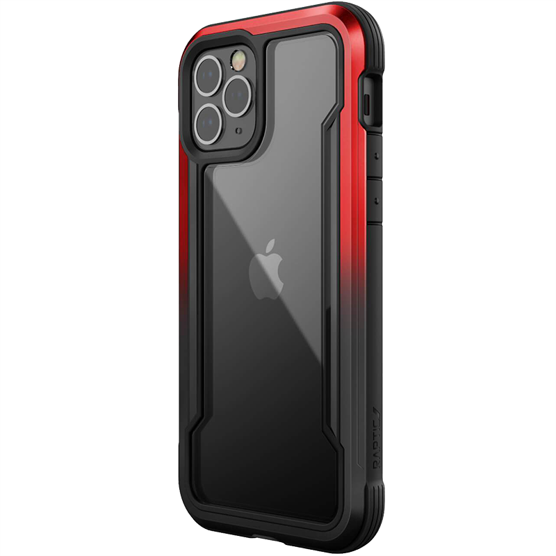 Чехол Raptic Shield для iPhone 12 Pro Max Чёрный/Красный градиент 