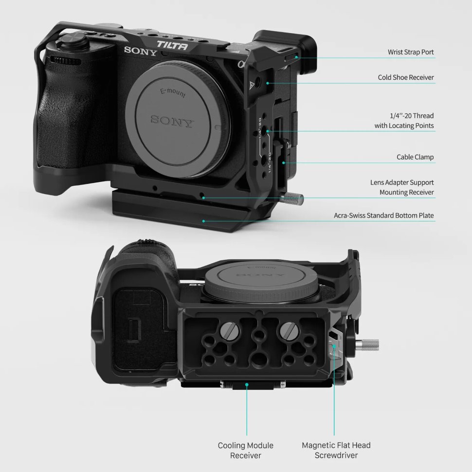 

Клетка Tilta для Sony a6700 Серая TA-T54-FCC-TG