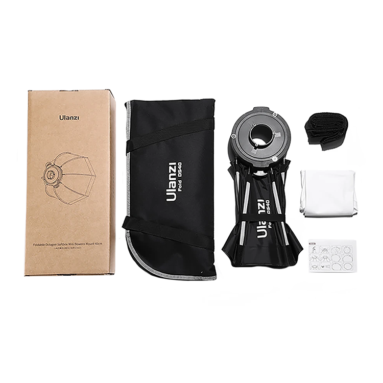 Софтбокс Ulanzi Fold DS40 Mini Bowens с сотами L066