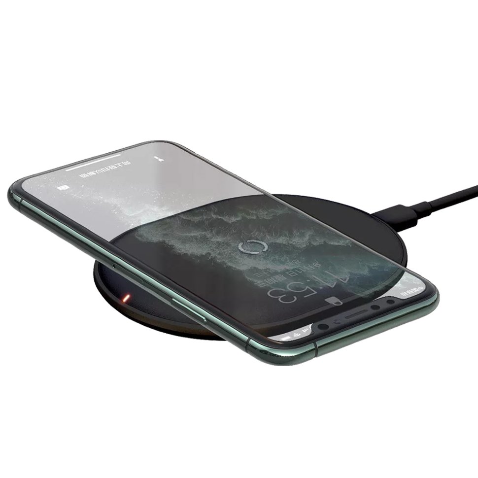 Беспроводная зарядка Baseus Cobble 15W Чёрная 