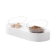 Миска для животных Petkit Adjustable Double Bowl 15° Белая - Изображение 217582