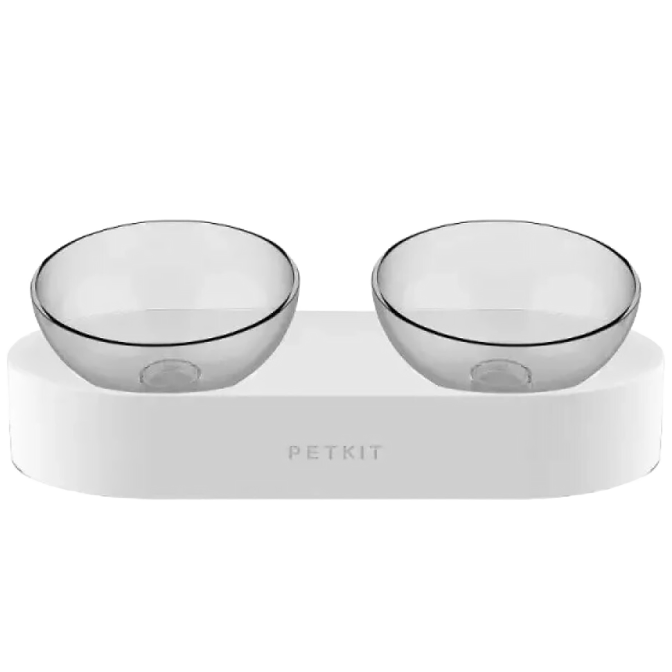 Миска для животных Petkit Adjustable Double Bowl 15° Белая 