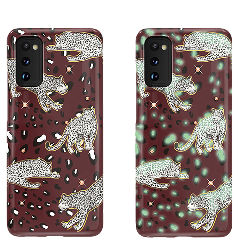 Чехол PQY Spring для Galaxy S20 Red Leopard 