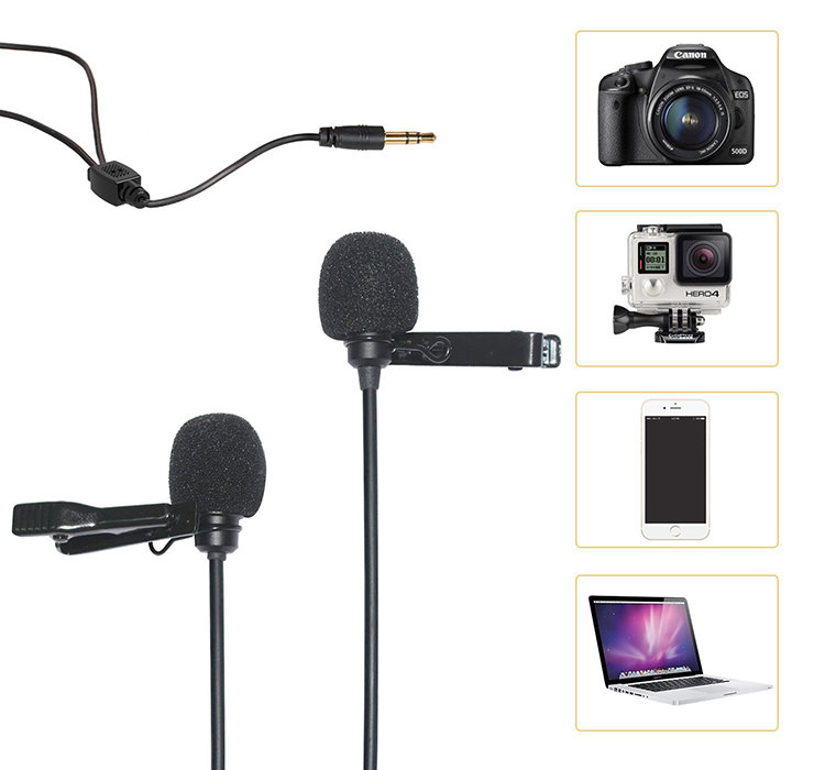 Микрофон петличный двойной CoMica CVM-D02 (4.5м) D02B(4.5m)
