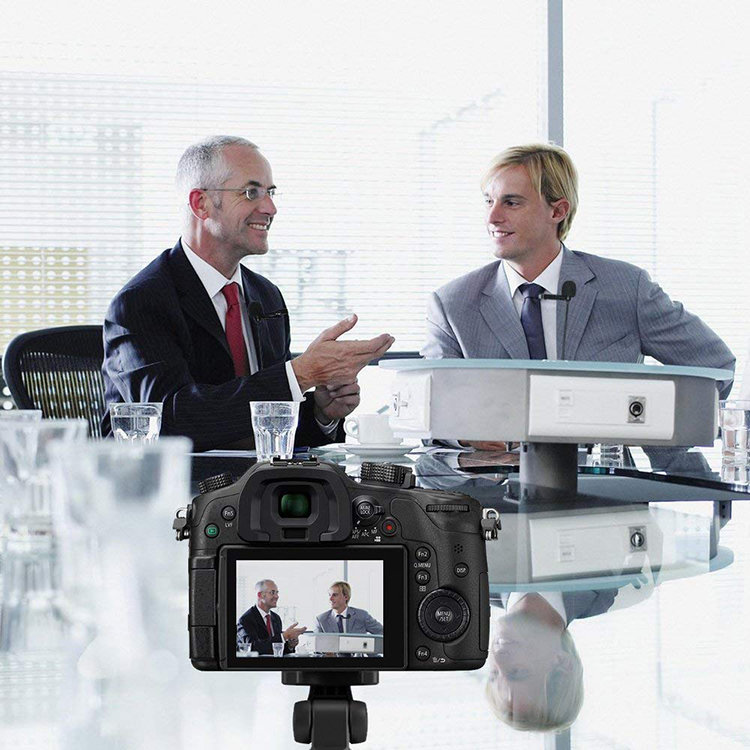 Микрофон петличный двойной CoMica CVM-D02 45м D02B45m