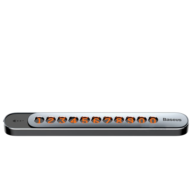 Автовизитка Baseus Sliding cover Серая 