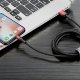 Кабель Baseus Cafule Special edition USB - Lightning 2.4A 1M Красный+Чёрный - Изображение 153833