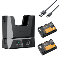 Артикул: 84805. 2 аккумулятора LP-E6NH + зарядное устройство K&F Concept Modular Fast Charger Kit