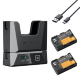 2 аккумулятора LP-E6NH + зарядное устройство K&F Concept Modular Fast Charger Kit - Изображение 270001