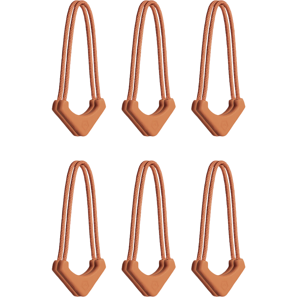 Пуллер-петля для молнии WANDRD WORRYLESS Zipper Puller Оранжевая (6 пар) 