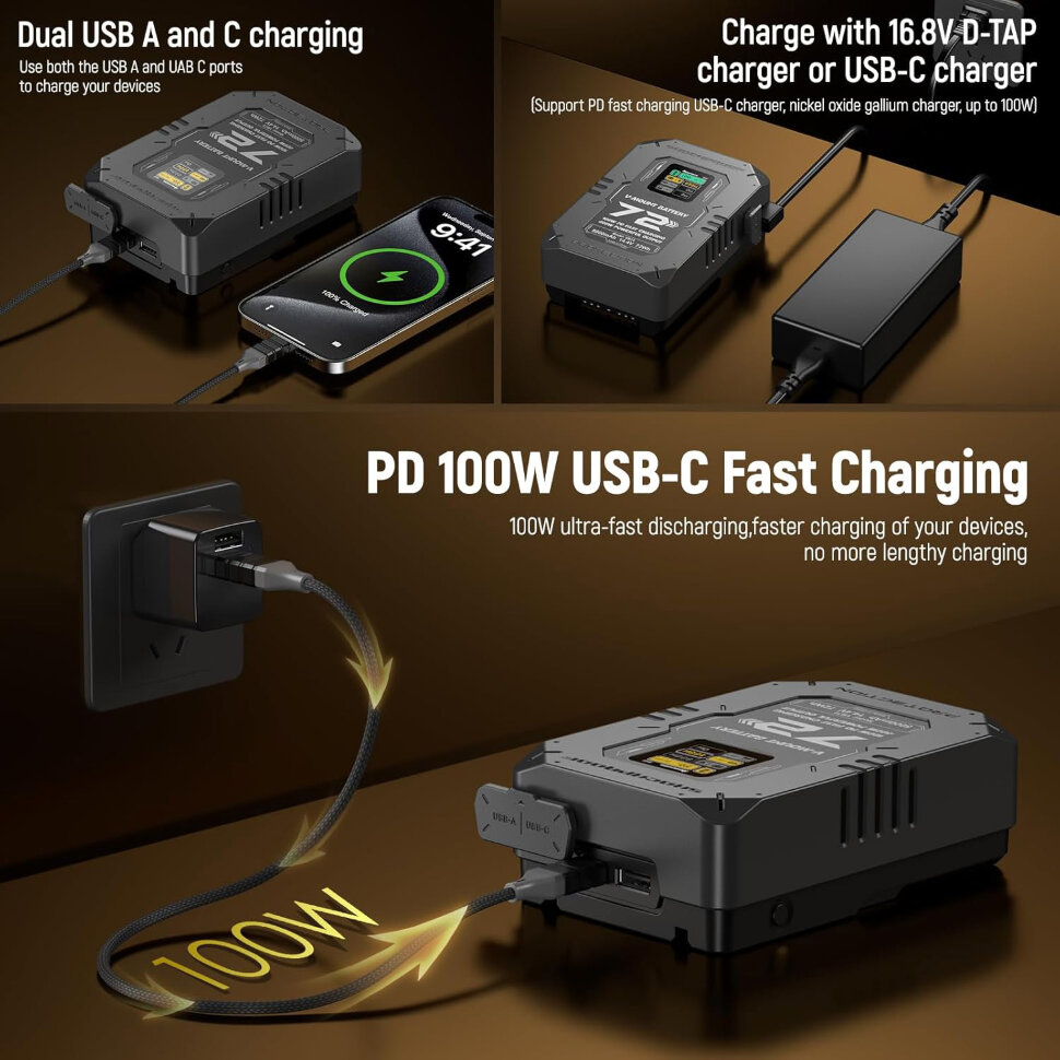 

Аккумулятор Photoolex V-mount 72Wh 400W