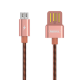 Кабель металлический Remax Silver Serpent USB - micro USB Розовое Золото - Изображение 63258