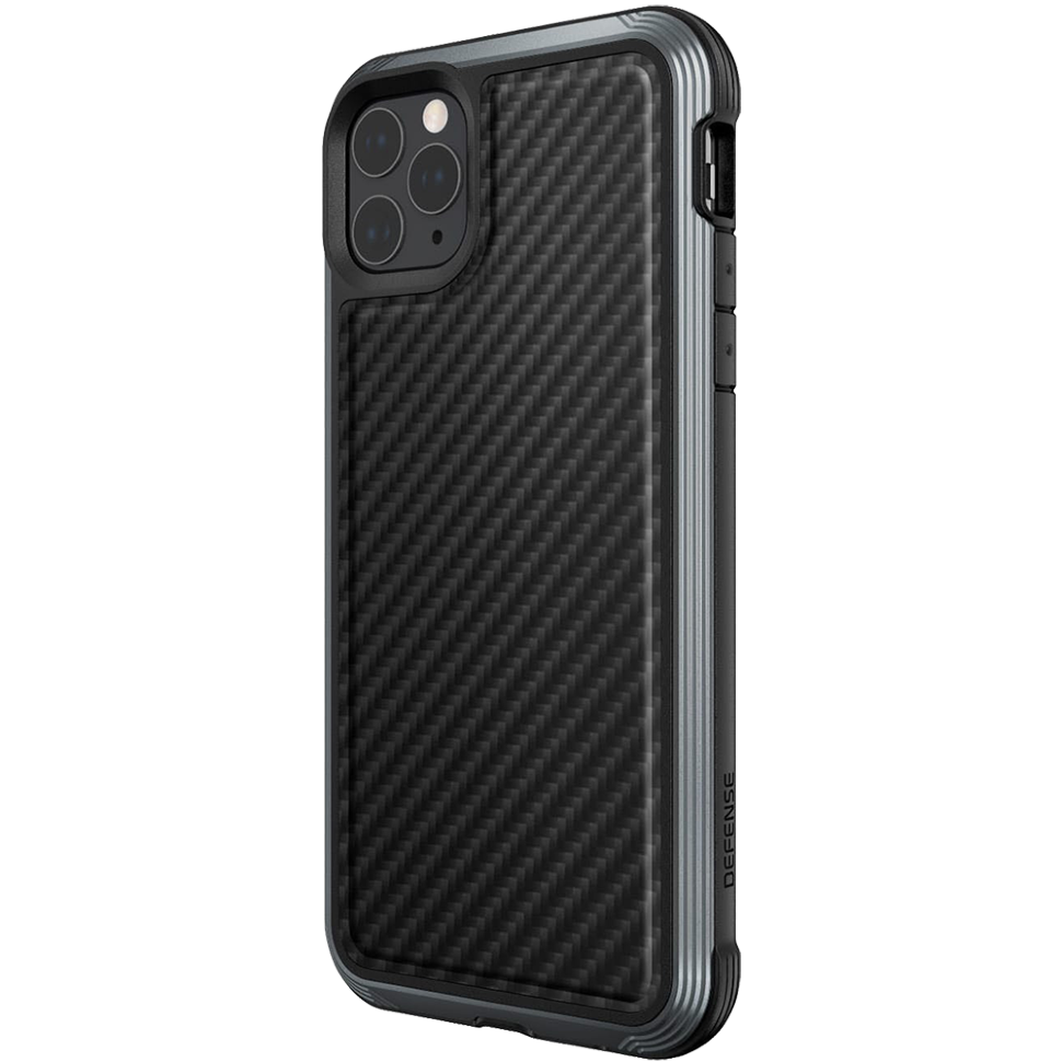 Чехол Raptic Lux для iPhone 12 Pro Max Чёрный карбон 