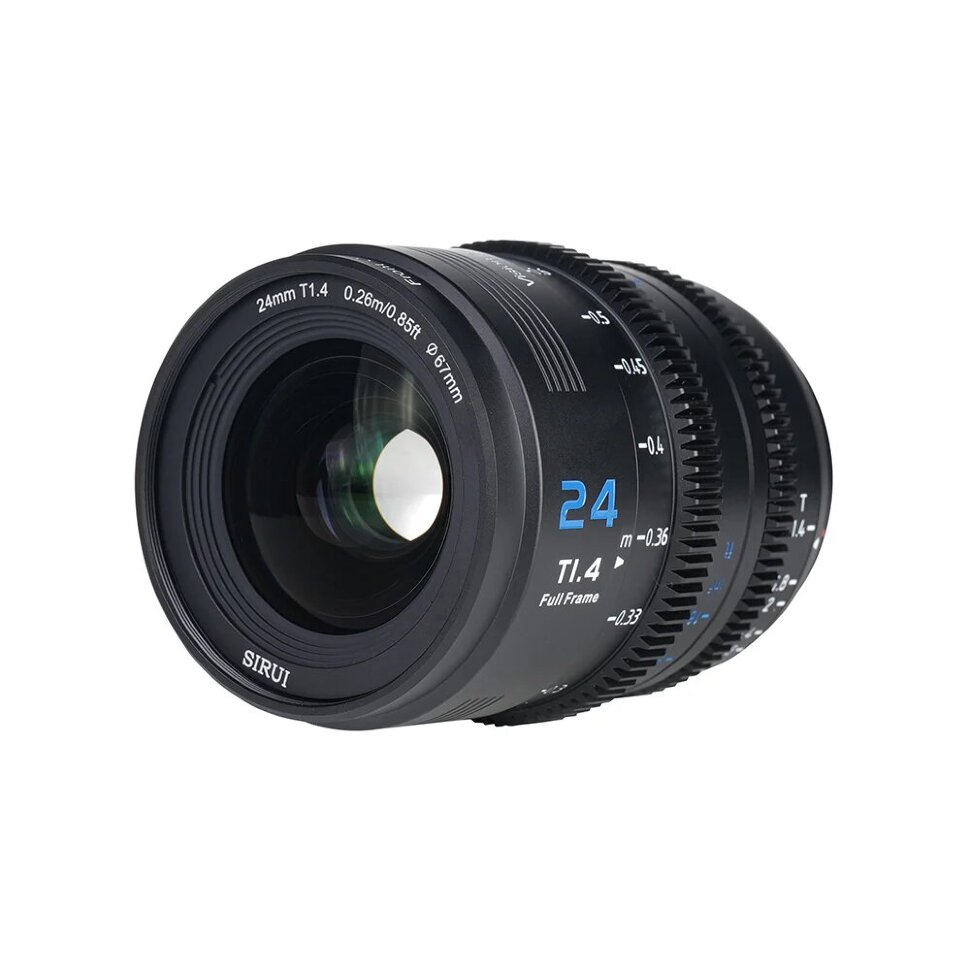 

Объектив Sirui Vision Prime 1 Cine 24mm Т1.4 FF Чёрный VP-1-24B