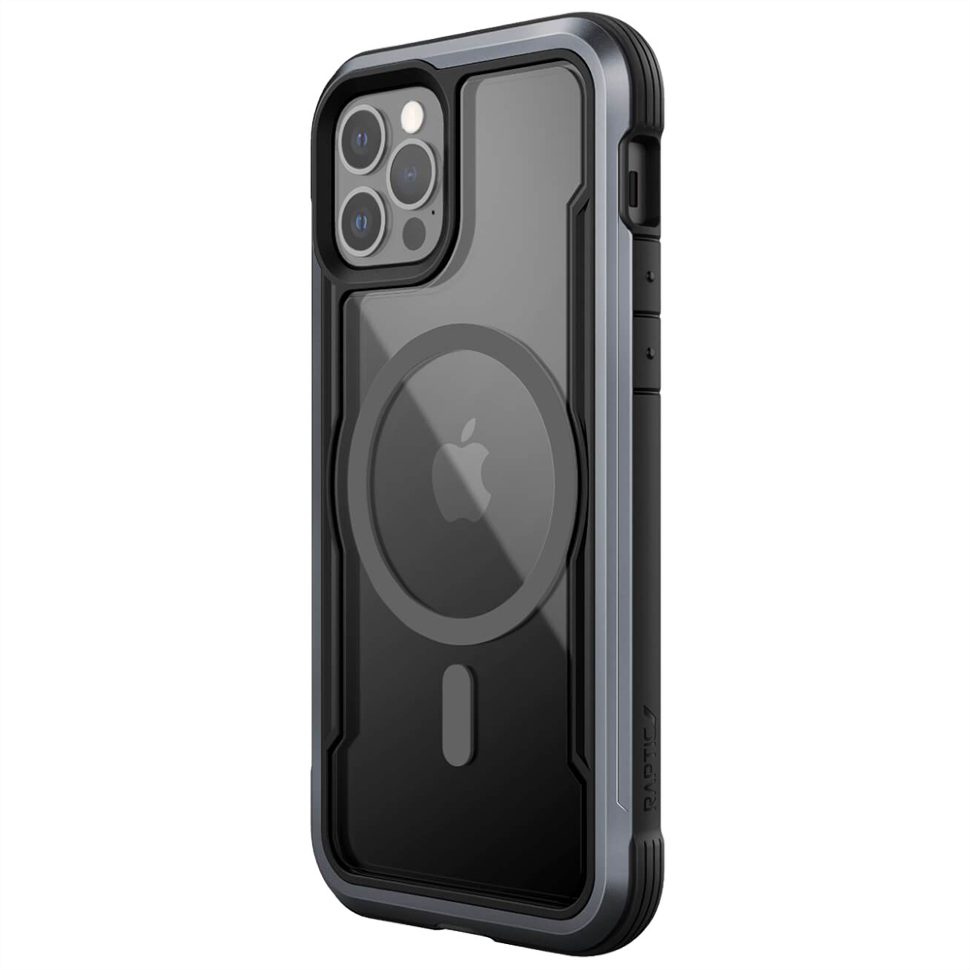 Чехол Raptic Shield Pro Magnet для iPhone 12/12 Pro Чёрный 