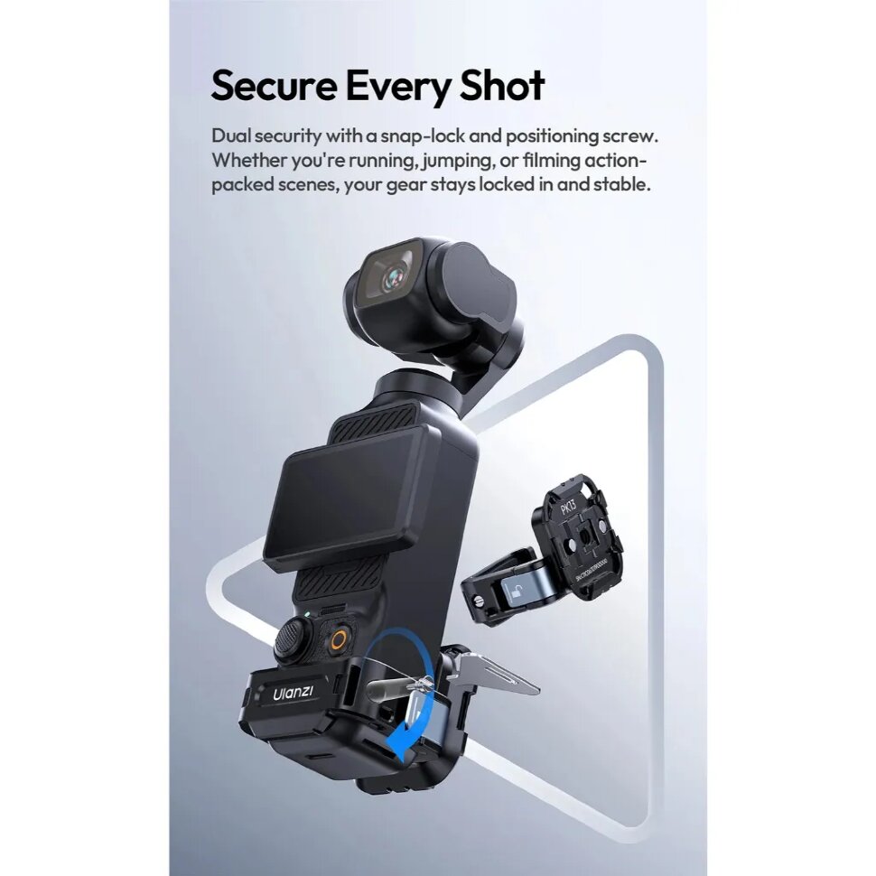 Быстросъемный держатель Ulanzi PK13 Uka для DJI Osmo Pocket 3 C067