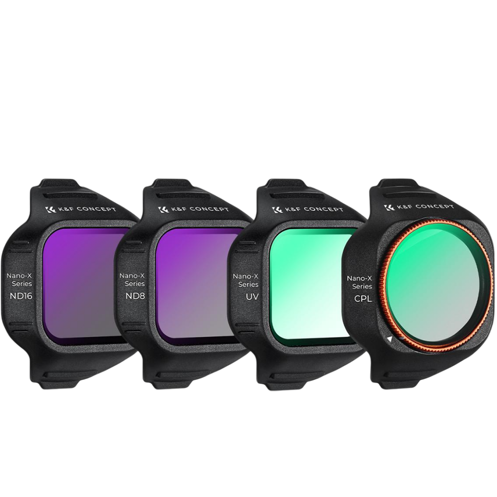 Комплект светофильтров K&amp;F Concept CPL, UV, ND8/16 для DJI Mini 5 Pro (4шт) 