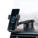 Автодержатель с беспроводной зарядкой Baseus Wisdom 15W (Suction base) Чёрный - Изображение 186652