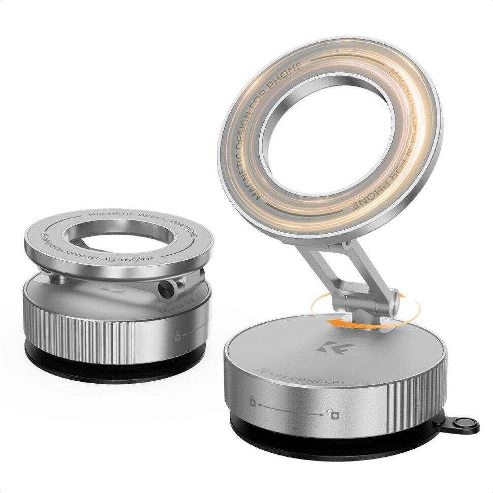 

Держатель смартфона K&F Concept MS-52 MagSafe Серебро