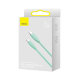 Кабель Baseus Jelly Liquid Type-C - Lightning 20W 1.2м Зеленый - Изображение 193047