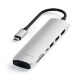 Хаб Satechi Type-C Slim Multiport with Ethernet Adapter Серебро - Изображение 202659