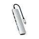 Хаб Satechi Type-C Slim Multiport with Ethernet Adapter Серебро - Изображение 202664