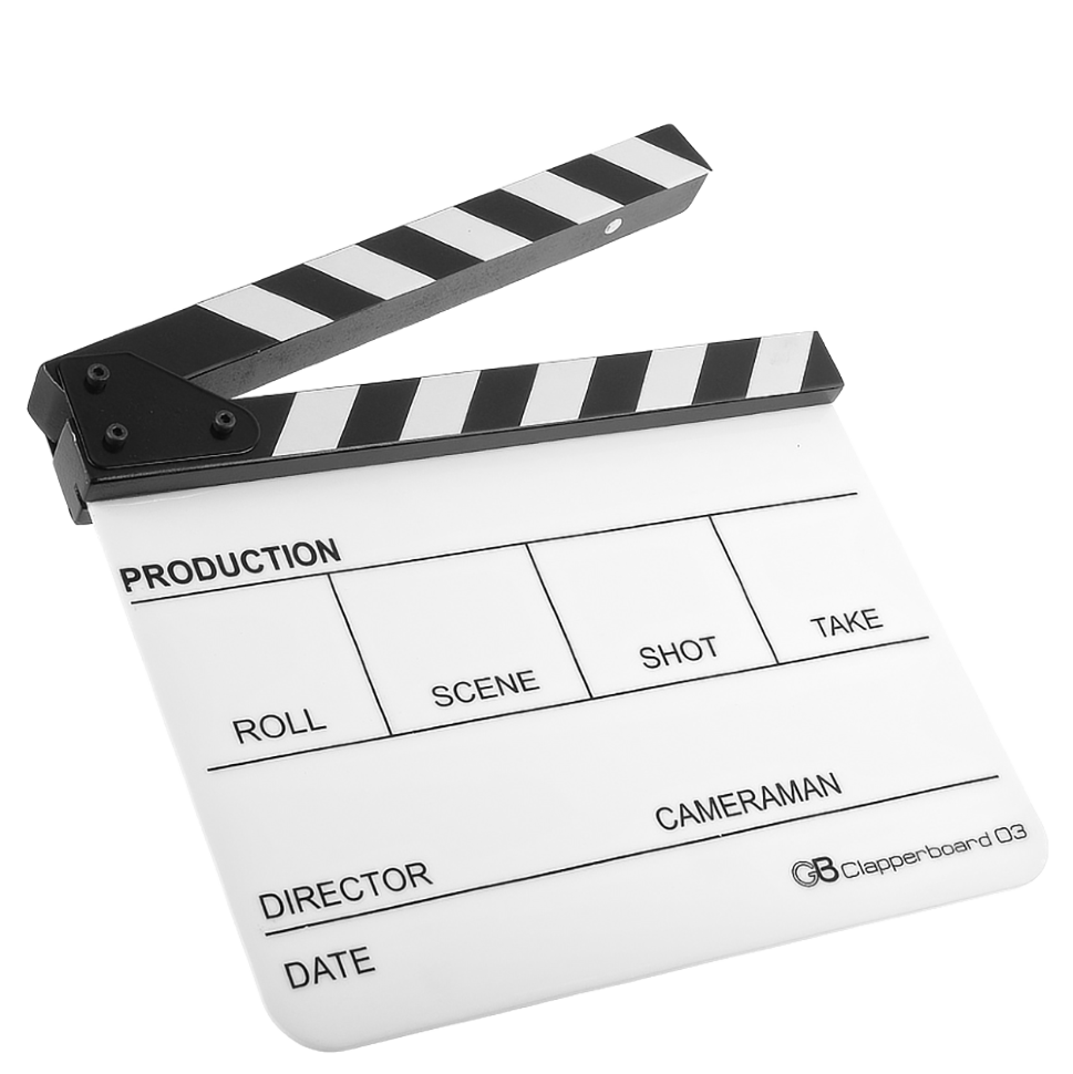Кинохлопушка GreenBean Clapperboard 03 (белая) preOrder=22.05.2025