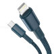 Кабель Baseus High Density Braided Type-C - Lightning PD 20W 1м Синий - Изображение 147918