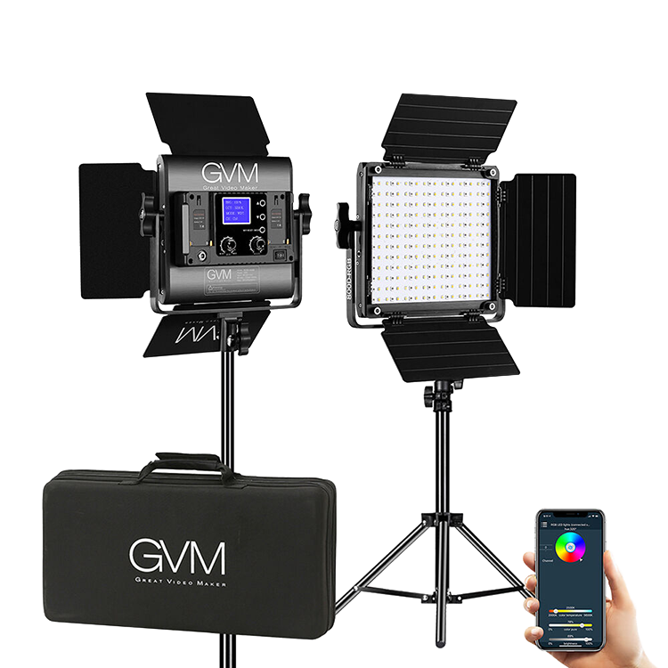 

Комплект осветителей GVM 800D-RGB (2шт) 800D-RGB-2L