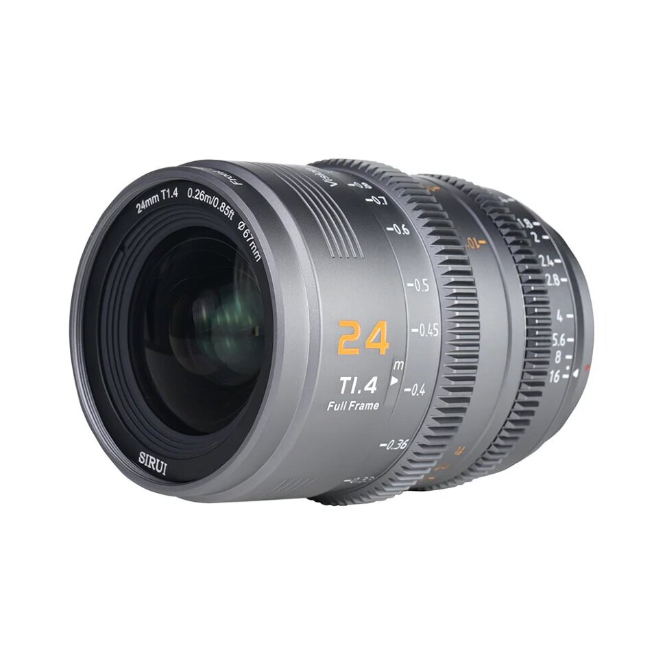 

Объектив Sirui Vision Prime 1 Cine 24mm Т1.4 FF Серый VP-1-24G