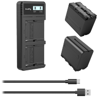 Артикул: 27408. 2 аккумулятора NP-F970 + зарядное устройство SmallRig 3823