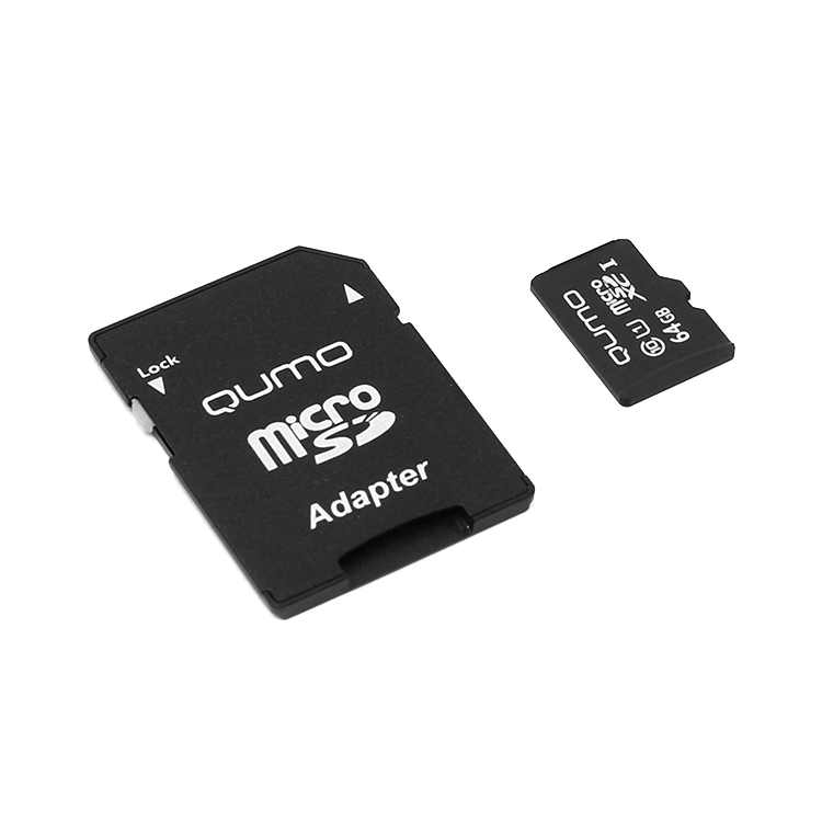 

Карта памяти Qumo MicroSDXC 64 Гб UHS-I Class 1 (U1), Class 10 QM64GMICSDXC10U1