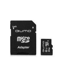 Артикул: 27908. Карта памяти Qumo MicroSDXC 64 Гб UHS-I Class 1 (U1), Class 10